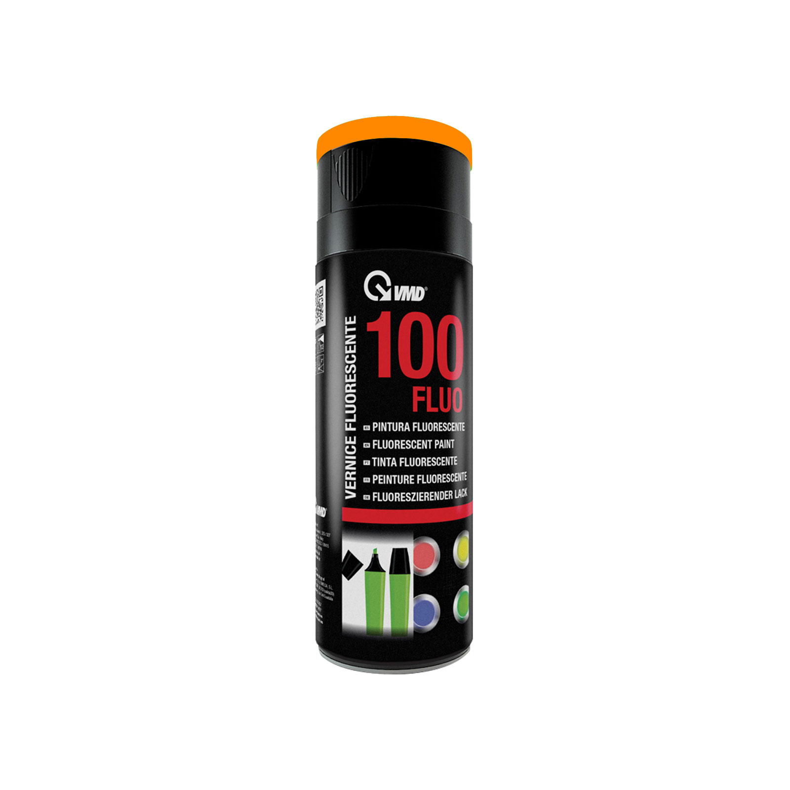 Vopsea spray fluorescenta - 400 ml - portocalie - VMD Italy