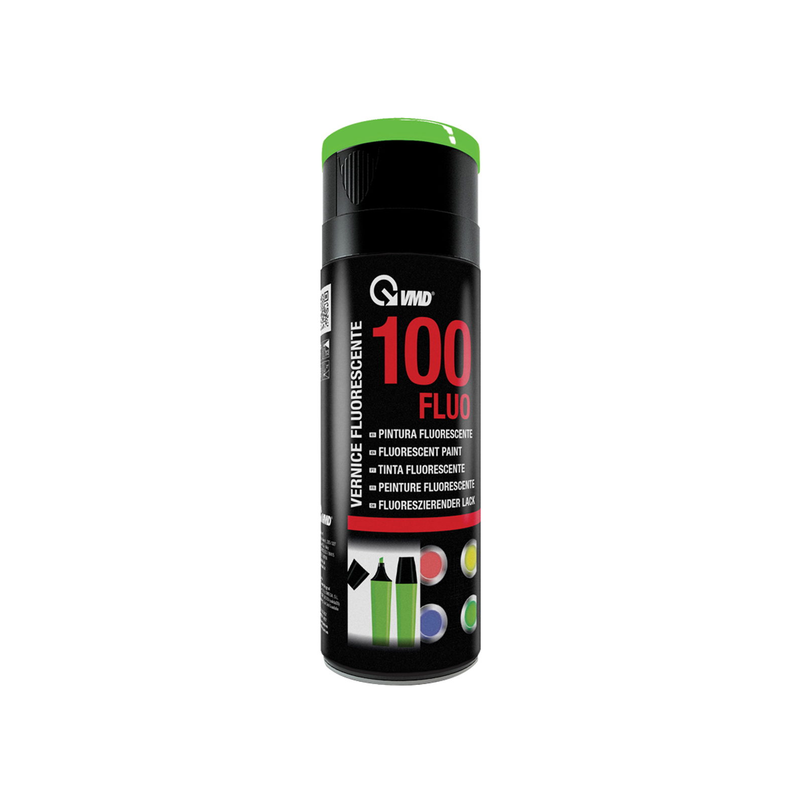 Vopsea spray fluorescenta - 400 ml - verde - VMD Italy