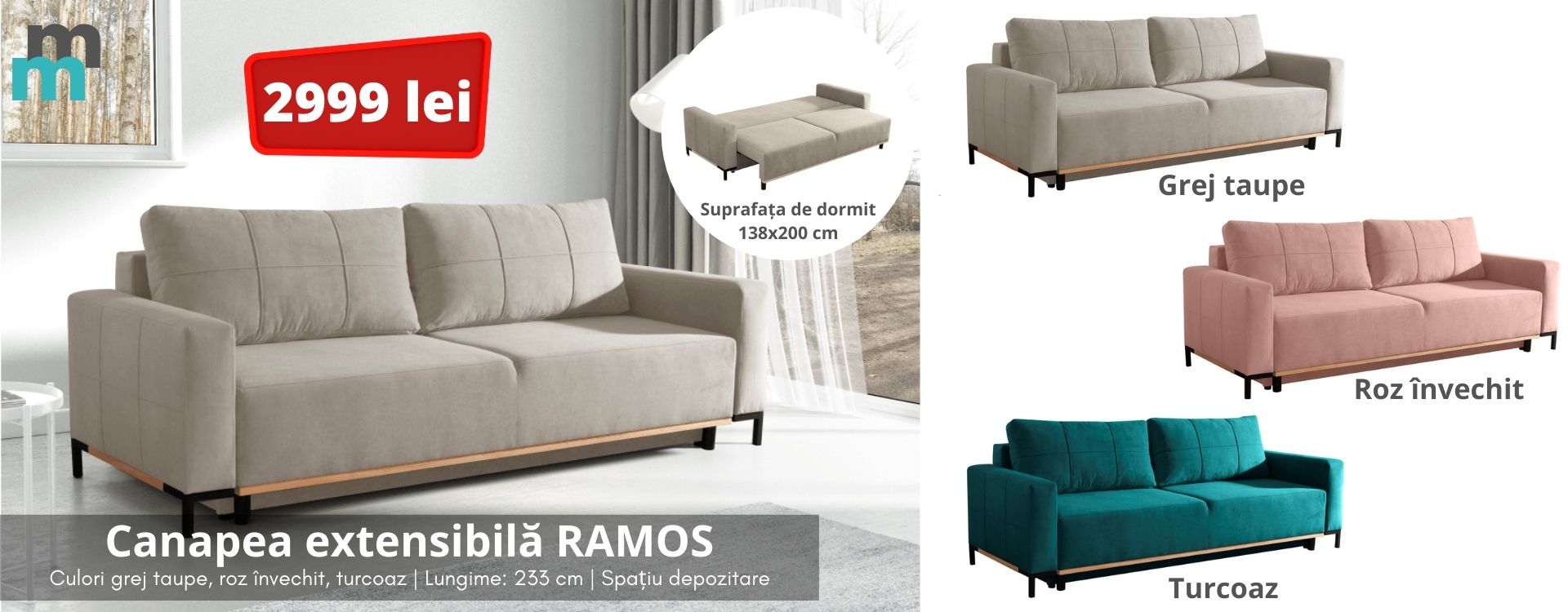 Canapea extensibila RAMOS