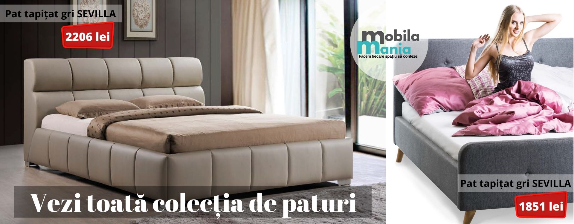 Colectia MobilaMania.ro de paturi