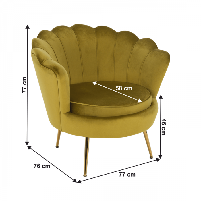 Fotoliu stil artdeco NOBLIN [2]