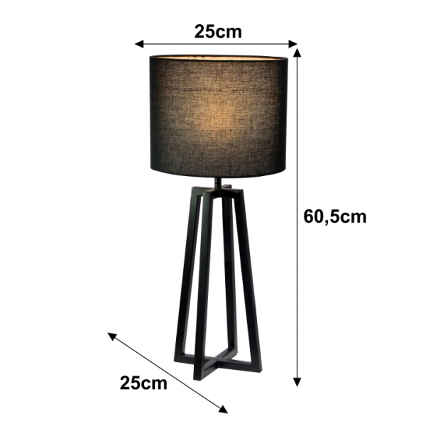 Lampa de masa negru QENNY 15 [2]