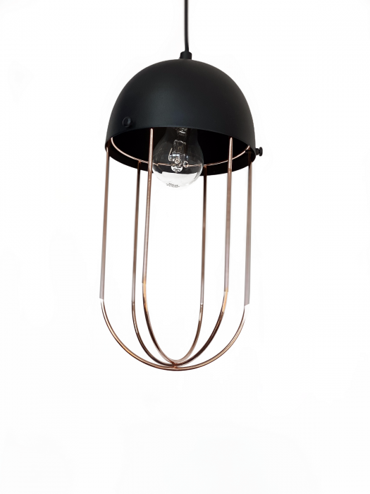Lustra pe cablu Pendul metalic Negru/Cupru ESTRELLA CL-06 [2]