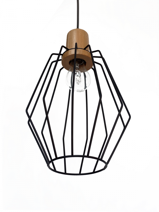 Lustra pe cablu Pendul metalic Negru DENTRA CL-10 [2]