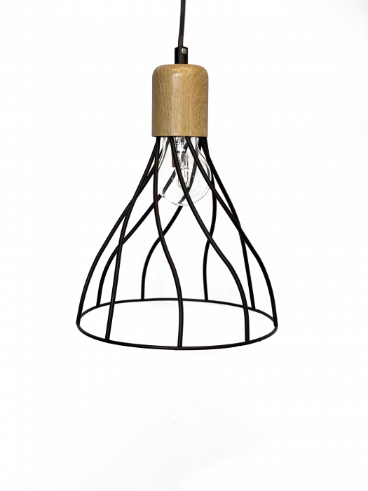 Lustra pe cablu Pendul metalic Negru SAHRA CL-23 [2]