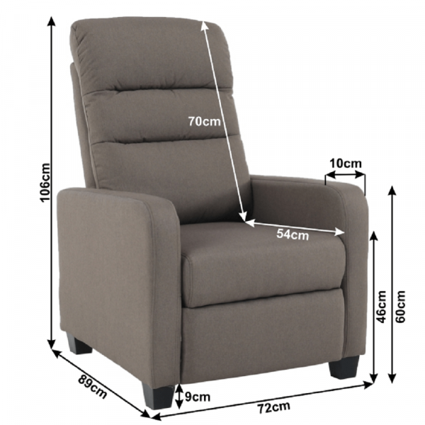 Fotoliu tapitat recliner TURNER [7]