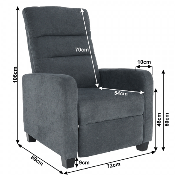 Fotoliu tapitat recliner TURNER [6]