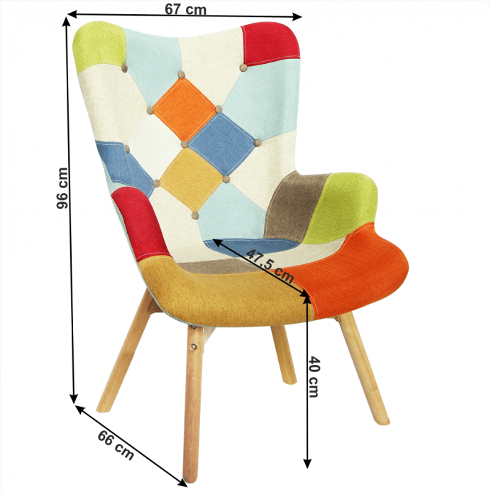 Fotoliu patchwork KAPRUN [4]
