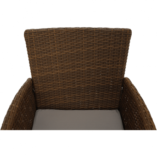 Set de gradina masa 6 scaune rattan miere/crem GARDEN [13]