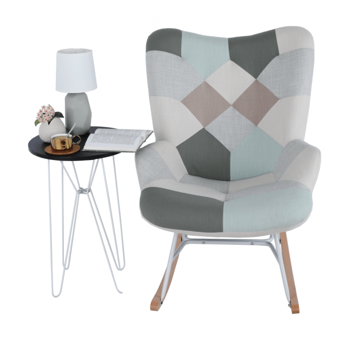 Fotoliu balansoar patchwork GERON [10]