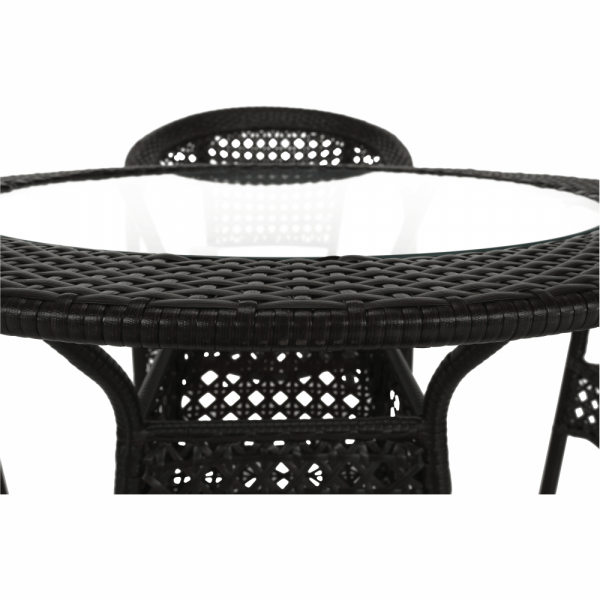 Set de gradina masa 4 scaune maro GETON [3]