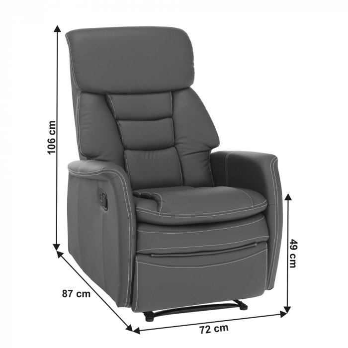 Fotoliu relaxare recliner imitatie piele KOMFY [2]