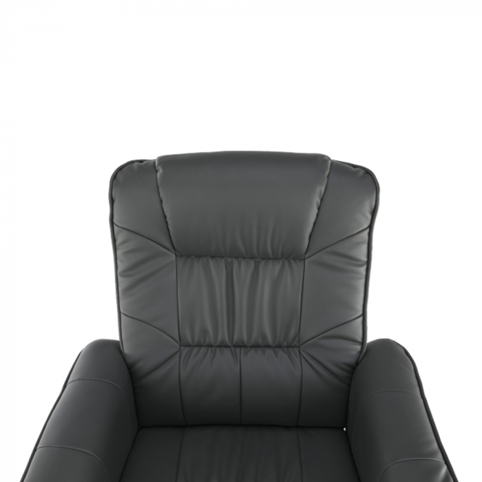 Fotoliu relaxant imitatie piele cu taburet LERATO [12]