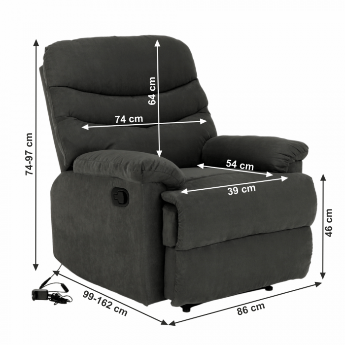 Fotoliu recliner masaj LAMBERT [2]