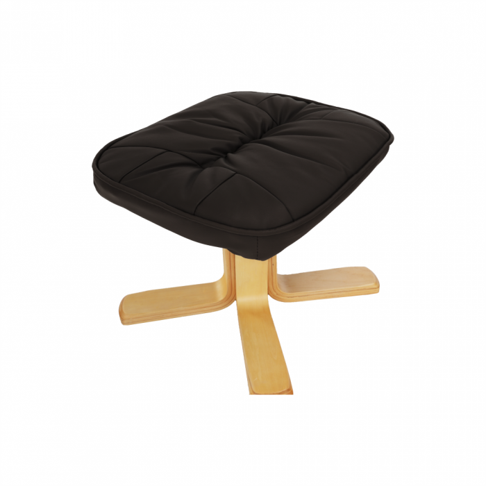 Fotoliu relaxant imitatie piele cu taburet LERATO [17]