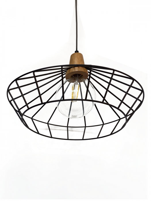 Lustra pe cablu Pendul metalic Negru FUEGO CL-14 [2]