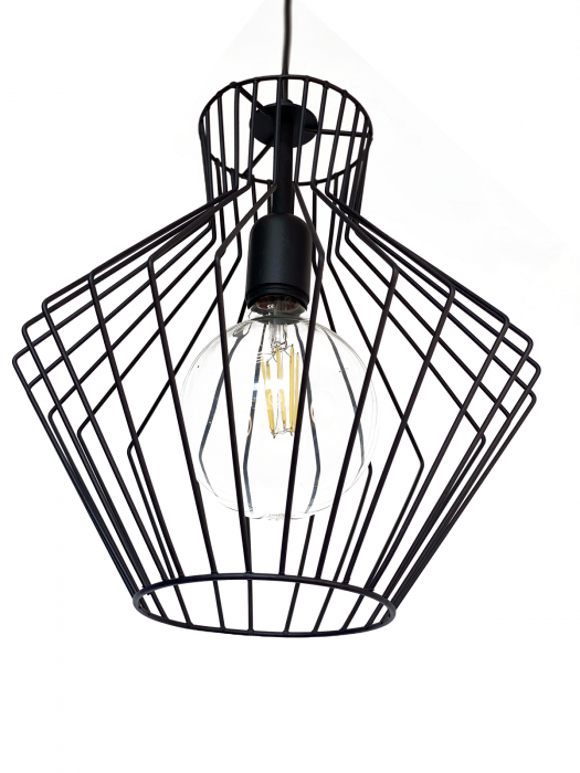 Lustra pe cablu Pendul metalic Negru JANY CL-03 [2]
