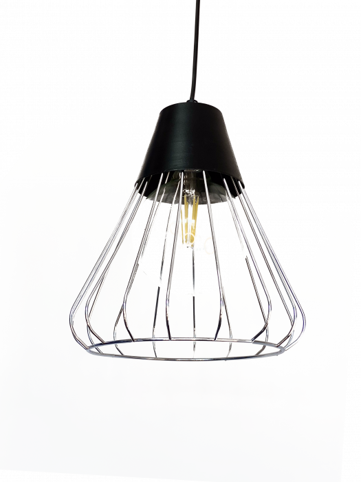 Lustra pe cablu Pendul metalic Negru TIEMPO CL-22 [2]