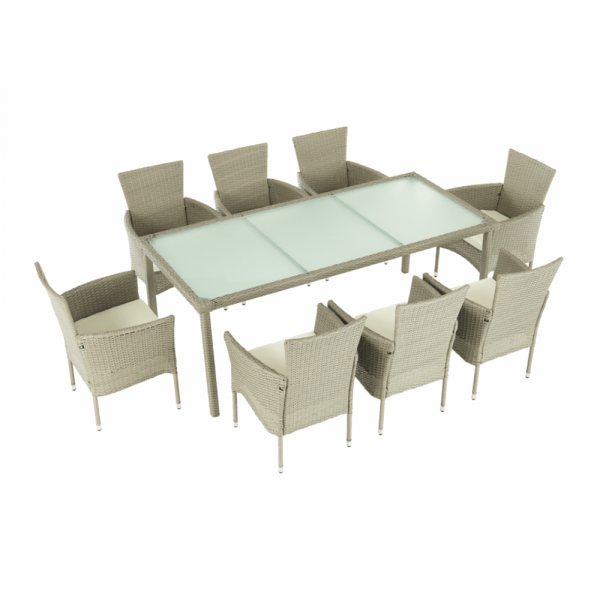 Set de gradina din 9 piese MENIBOR [9]
