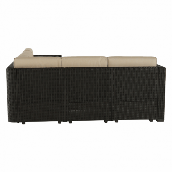 Set de gradina din rattan 2 piese maro/bej MERIZ [8]