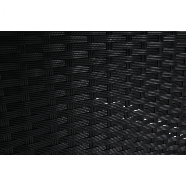 Set de gradina 7 piese tehno-rattan negru gri MODESTO [21]