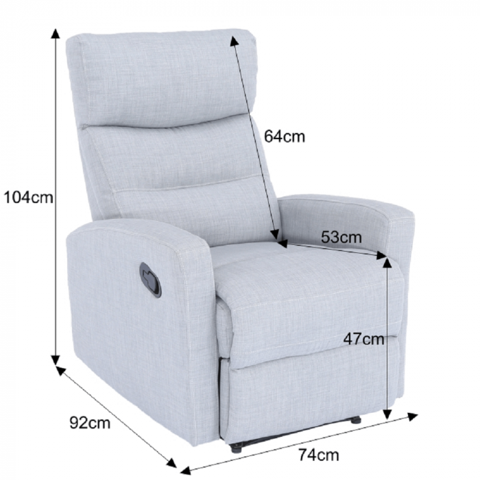 Fotoliu relaxare recliner SILAS [2]