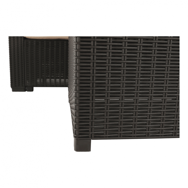 Set de gradina din rattan 3 piese maro/bej RODEN [11]