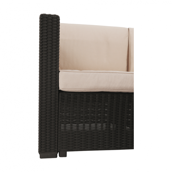 Set de gradina din rattan 3 piese maro/bej RODEN [12]