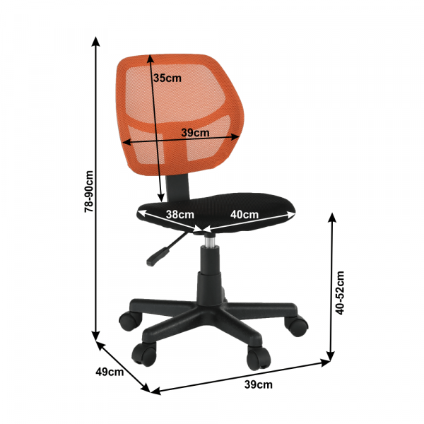 Scaun de birou rotativ tapitat MESH [3]
