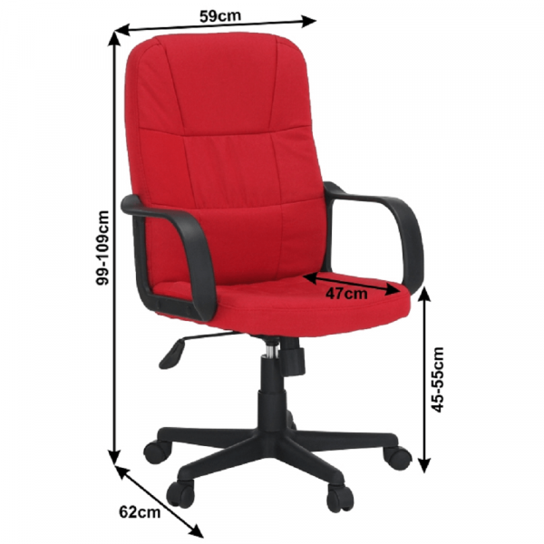 Scaun de birou rotativ tapitat TC3-7741 New [4]