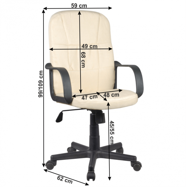 Scaun de birou rotativ tapitat TC3-7741 New [2]