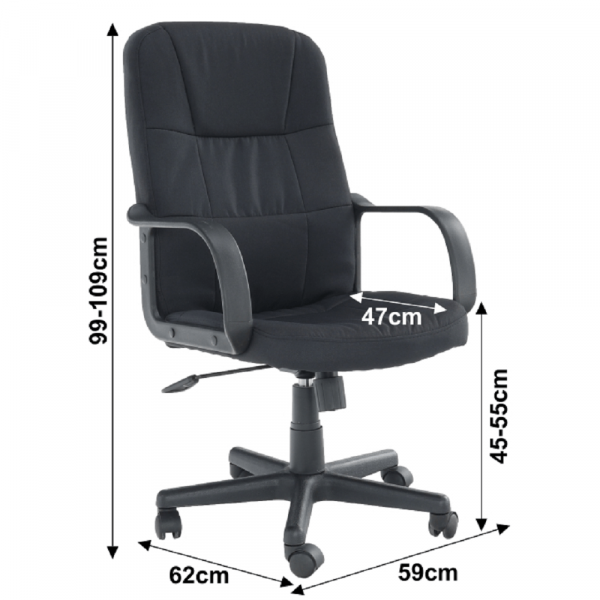 Scaun de birou rotativ tapitat TC3-7741 New [4]