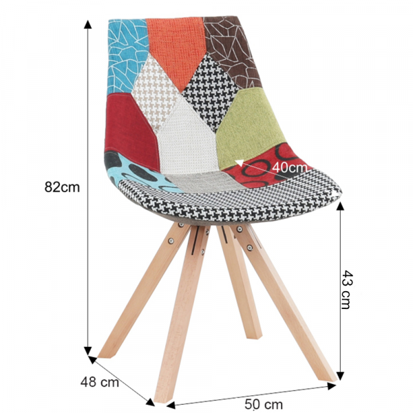 Scaun dining tapitat KIMA NEW TYP 2 [8]