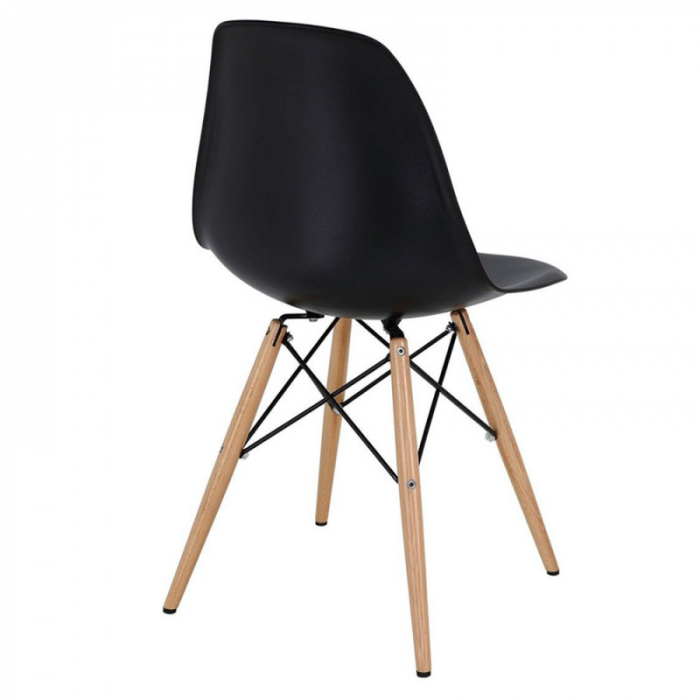Scaun lemn masiv scoica plastic SL Enzo [3]