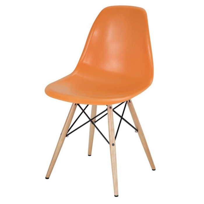 Scaun lemn masiv scoica plastic SL Enzo [2]