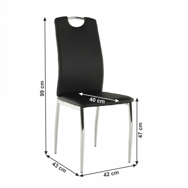 Scaun de dining tapitat ERVINA [5]