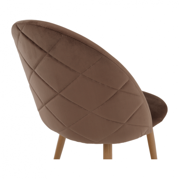 Scaun tapitat cadru metalic FLUFFY [4]