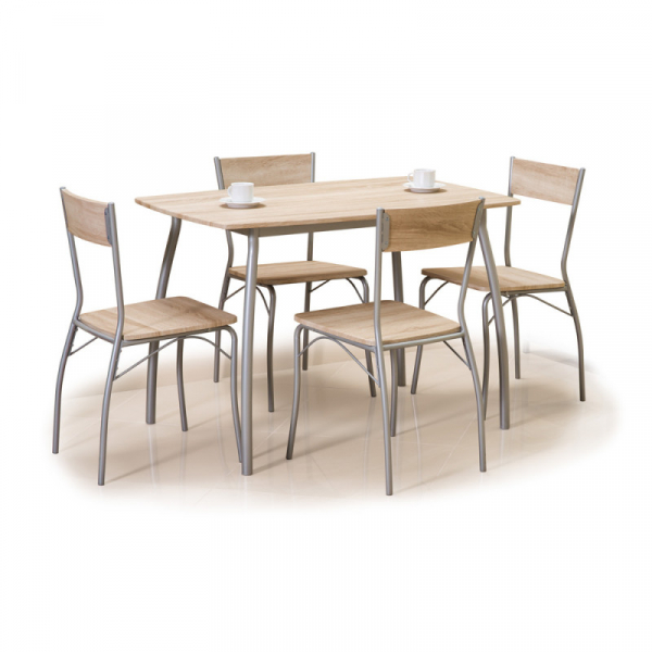 Set masa cu 4 scaune SL Astro Stejar Sonoma [2]