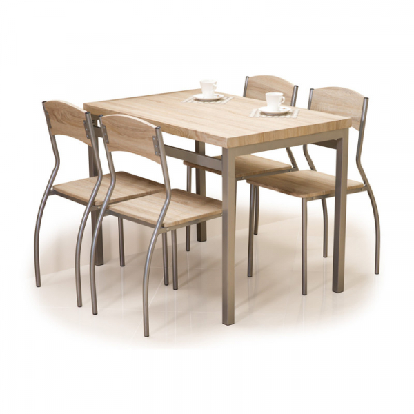 Set masa cu 4 scaune SL Astro Stejar Sonoma [3]