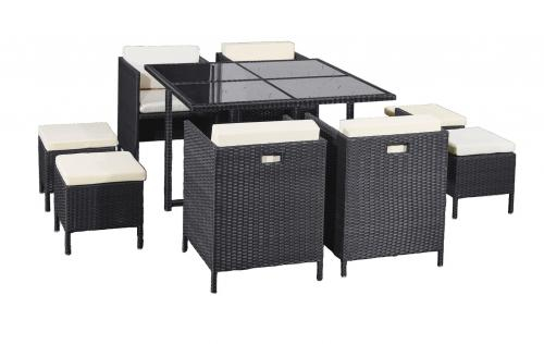 Set terasa/outdoor tehno-rattan CRISTALLO Gray Brushed [3]