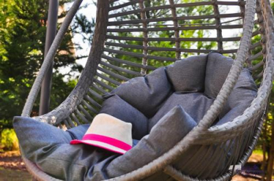 Scaune suspendate terasa/outdoor BELLISSIMO Gray brushed [2]