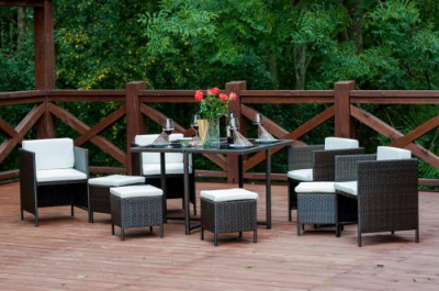 Set terasa/outdoor tehno-rattan CRISTALLO Dark Brown [10]