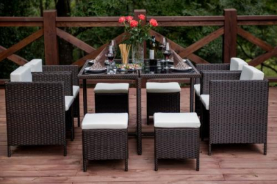 Set terasa/outdoor tehno-rattan CRISTALLO Dark Brown [4]