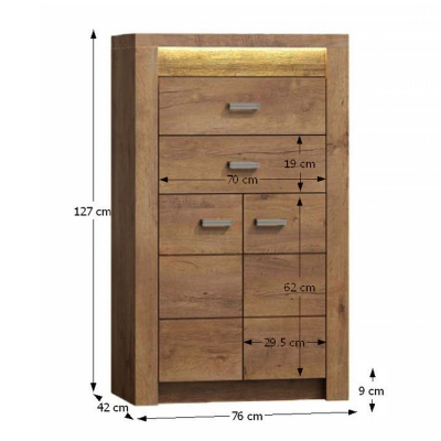 Comoda frasin deschis GL INFINITY I-06 [1]