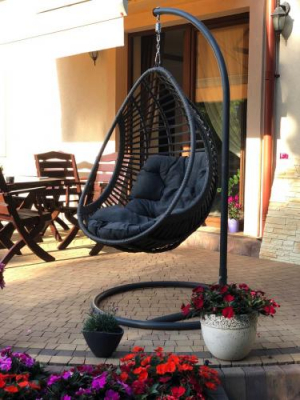 Scaune suspendate terasa/outdoor BELLISSIMO Gray brushed [3]