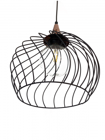 Lustra pe cablu Pendul metalic Negru LEONY CL-09 [1]
