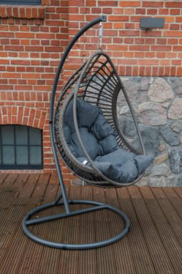 Scaune suspendate terasa/outdoor BELLISSIMO Gray brushed [7]