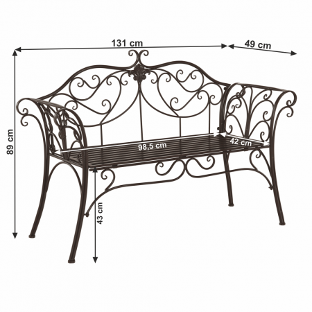 Banca de gradina metal ETELIA [1]