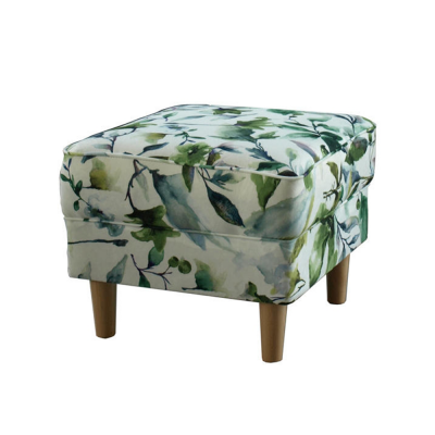 Fotoliu cu taburet tapiterie textil vintage patchwork ASTRID [3]