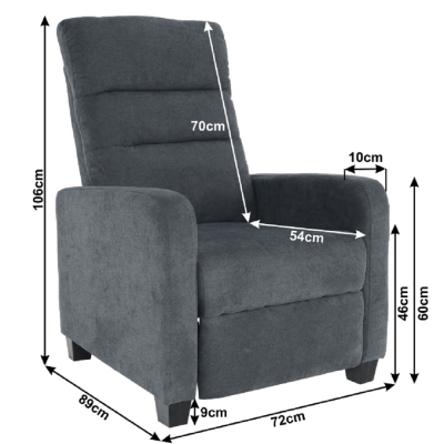 Fotoliu tapitat recliner TURNER [5]